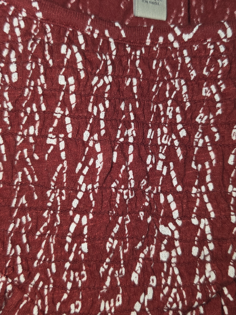 Lucky Brand Red and White Patterned Top - Picture 6 of 8
